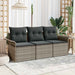 Set de canapele pentru grădină 3 pcs Gri 196 x 62 x 85cm - WALTI WALTI