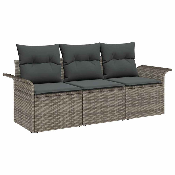 Set de canapele pentru grădină 3 pcs Gri 196 x 62 x 85cm - WALTI WALTI