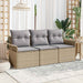 Set de canapele pentru grădină 3 pcs Bej 196 x 62 x 85cm - WALTI WALTI