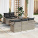 Set de canapele pentru grădină 6 pcs Gri deschis Rattan poli - WALTI WALTI
