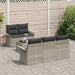 Set de canapele pentru grădină 6 pcs Gri deschis Rattan poli - WALTI WALTI