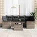 Set de canapele pentru grădină 7 pcs Gri Rattan poli - WALTI WALTI