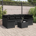 Set de canapele pentru grădină 7 pcs Negru Rattan poli - WALTI WALTI