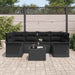 Set de canapele pentru grădină 7 pcs Negru Rattan poli - WALTI WALTI