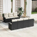 Set de canapele pentru grădină 8 pcs Negru Rattan poli - WALTI WALTI