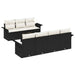 Set de canapele pentru grădină 8 pcs Negru Rattan poli - WALTI WALTI