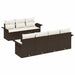 Set de canapele pentru grădină 8 pcs Maro Rattan poli - WALTI WALTI