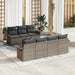Set de canapele pentru grădină 8 pcs Gri Rattan poli - WALTI WALTI