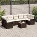 Set de canapele pentru grădină 8 pcs Maro Rattan poli - WALTI WALTI