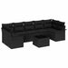 Set de canapele pentru grădină 8 pcs Negru Rattan poli - WALTI WALTI