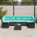 Set de canapele pentru grădină 8 pcs Negru Rattan poli - WALTI WALTI