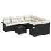 Set de canapele pentru grădină 9 pcs Negru Rattan poli - WALTI WALTI