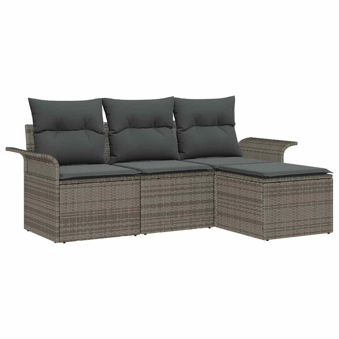 Set de canapele pentru grădină 4 pcs Gri 55 x 55 x 37cm - WALTI WALTI