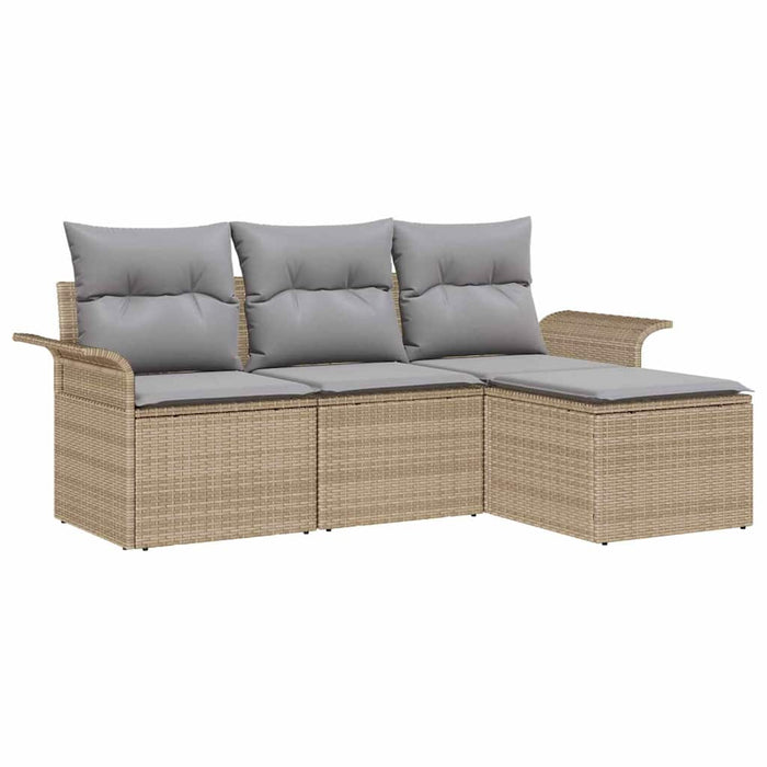 Set de canapele pentru grădină 4 pcs Bej 55 x 55 x 37cm - WALTI WALTI