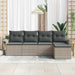 Set de canapele pentru grădină 5 pcs Gri deschis Rattan poli - WALTI WALTI