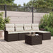 Set de canapele pentru grădină cu pernă 6 pcs Maro Rattan poli - WALTI WALTI