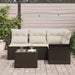 Set de canapele pentru grădină cu pernă 5 pcs Maro Rattan poli - WALTI WALTI
