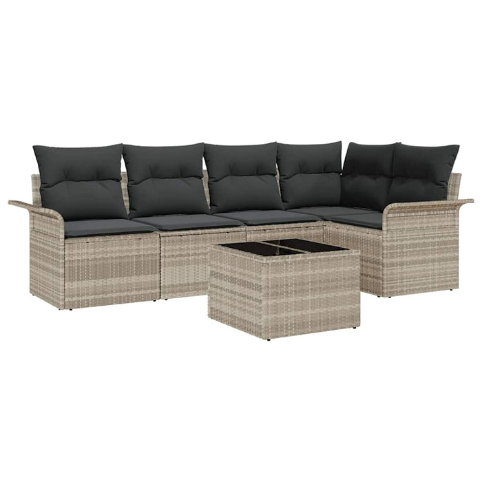 Set de canapele pentru grădină 6 pcs Gri 55 x 55 x 37 cm - WALTI WALTI