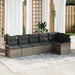 Set de canapele pentru grădină cu pernă 6 pcs Gri Rattan poli - WALTI WALTI