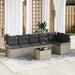 Set de canapele pentru grădină 7 pcs Gri deschis Rattan poli - WALTI WALTI
