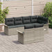 Set de canapele pentru grădină 7 pcs Gri deschis Rattan poli - WALTI WALTI