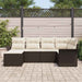 Set de canapele pentru grădină cu pernă 6 pcs Maro Rattan poli - WALTI WALTI