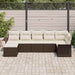 Set de canapele pentru grădină cu pernă 7 pcs Maro Rattan poli - WALTI WALTI