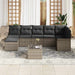 Set de canapele pentru grădină cu pernă 8 pcs Gri Rattan poli - WALTI WALTI