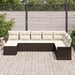 Set de canapele pentru grădină cu pernă 8 pcs Maro Rattan poli - WALTI WALTI