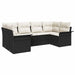 Set de canapele pentru grădină cu pernă 6 pcs Negru Rattan poli - WALTI WALTI