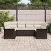 Set de canapele pentru grădină cu pernă 6 pcs Maro Rattan poli - WALTI WALTI