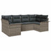 Set de canapele pentru grădină cu pernă 6 pcs Gri Rattan poli - WALTI WALTI