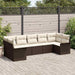 Set de canapele pentru grădină cu pernă 7 pcs Maro Rattan poli - WALTI WALTI