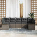 Set de canapele pentru grădină cu pernă 7 pcs Gri Rattan poli - WALTI WALTI