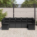 Set de canapele pentru grădină cu pernă 7 pcs Negru Rattan poli - WALTI WALTI