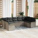 Set de canapele pentru grădină 9 pcs Gri deschis Rattan poli - WALTI WALTI