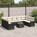 Set de canapele pentru grădină 10 pcs Negru Rattan poli - WALTI WALTI