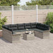 Set de canapele pentru grădină 10 pcs Gri deschis Rattan poli - WALTI WALTI