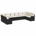 Set de canapele pentru grădină 10 pcs Negru Rattan poli - WALTI WALTI