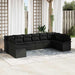 Set de canapele pentru grădină 10 pcs Negru Rattan poli - WALTI WALTI