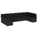 Set de canapele pentru grădină 10 pcs Negru Rattan poli - WALTI WALTI