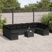 Set de canapele pentru grădină 11 pcs Negru Rattan poli - WALTI WALTI