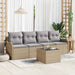 Set de canapele pentru grădină 5 pcs Bej Rattan poli - WALTI WALTI