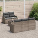 Set de canapele pentru grădină 6 pcs Gri Rattan poli - WALTI WALTI