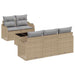 Set de canapele pentru grădină 6 pcs Bej Rattan poli - WALTI WALTI