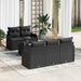 Set de canapele pentru grădină 6 pcs Negru Rattan poli - WALTI WALTI