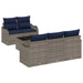 Set de canapele pentru grădină Gri 55 x 55 x 37 cm poliratan - WALTI WALTI