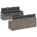 Set de canapele pentru grădină 7 pcs Gri 55 x 55 x 37 cm - WALTI WALTI
