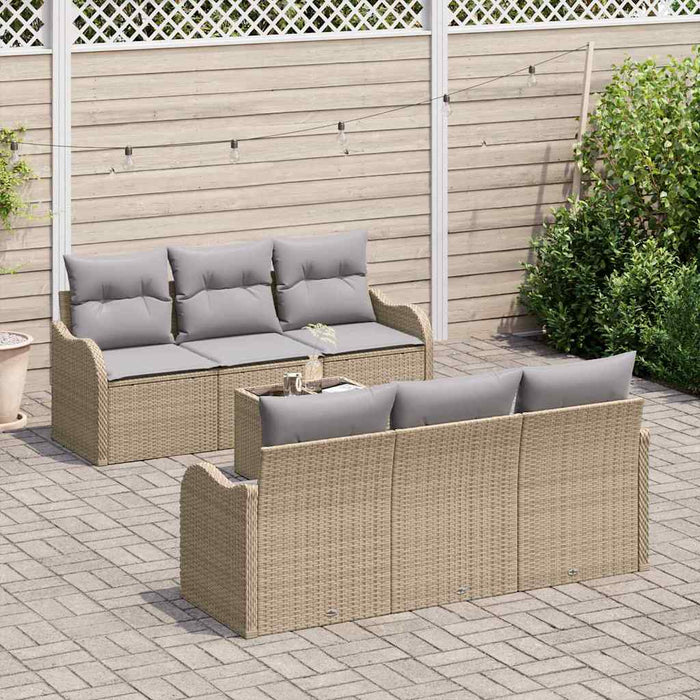 Set de canapele pentru grădină 7 pcs Bej 55 x 55 x 37 cm - WALTI WALTI