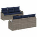 Set de canapele pentru grădină Gri 55 x 55 x 37 cm poliratan - WALTI WALTI
